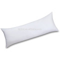 Hotel Polyester Body Pillow With Cotton Percale WHite Cover